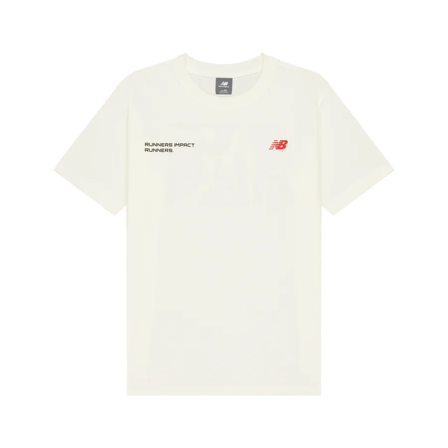 New Balance T Shirt Men's Ivory White
