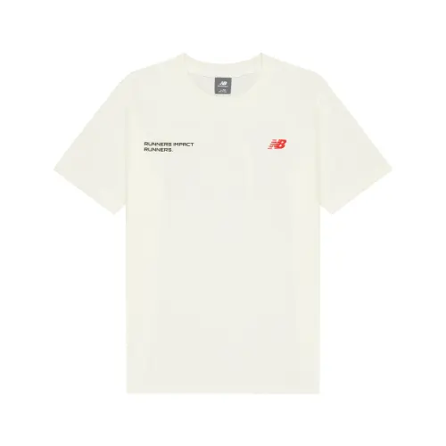 New Balance T Shirt Men's Ivory White
