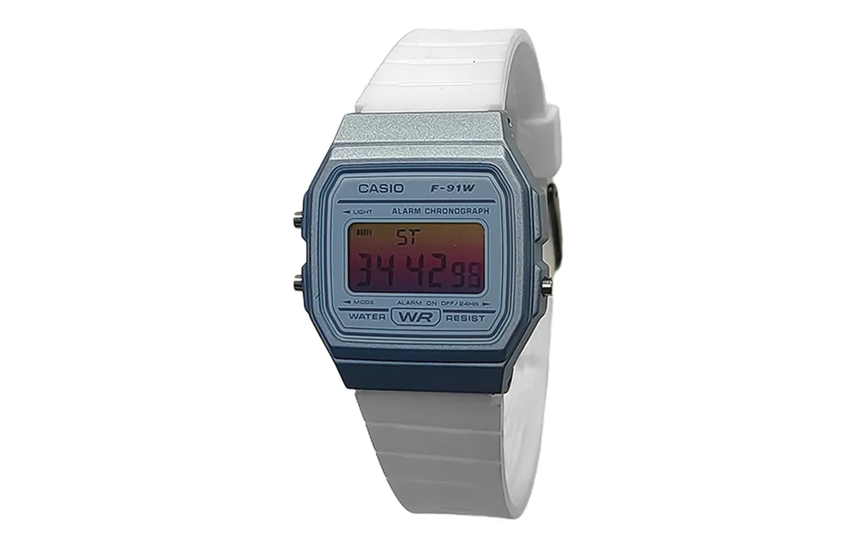 CASIO Custom Collection Quartz Movement Resin Strap Watch Men's Watches Blue Dial