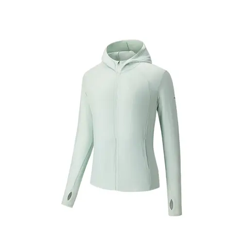 Anta Variety Training Collection Breathable Quick Dry UV Protection Sun Protection Clothing Women's Wu Water Green