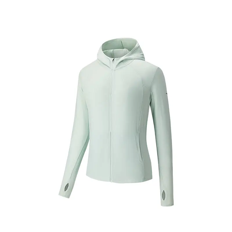 Anta Variety Training Collection Breathable Quick Dry UV Protection Sun Protection Clothing Women's Wu Water Green