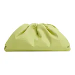 Bottega Veneta Calfskin Cloud Bag Clutch Women's Seaweed Color