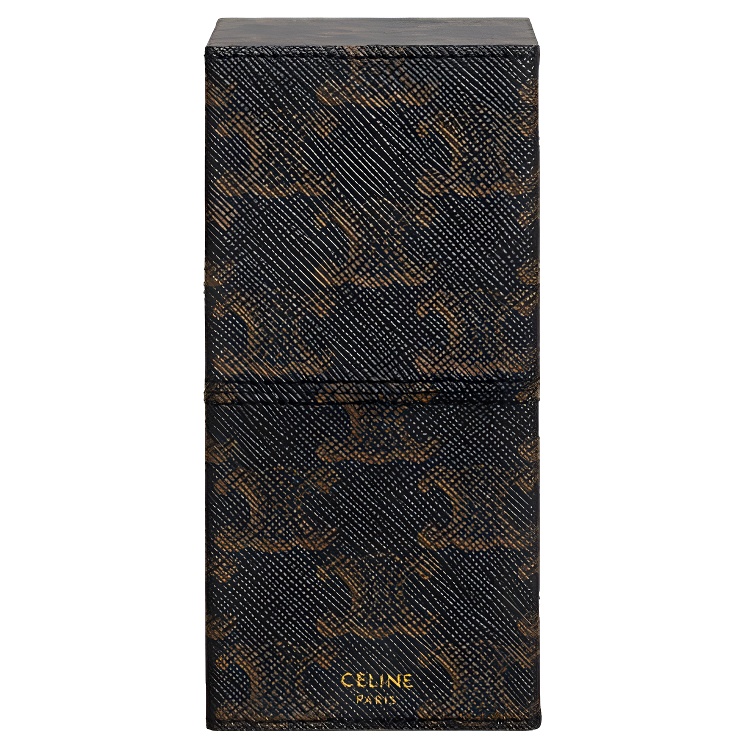 CELINE Triomphe Artificial Leather Storage Box Women's Black