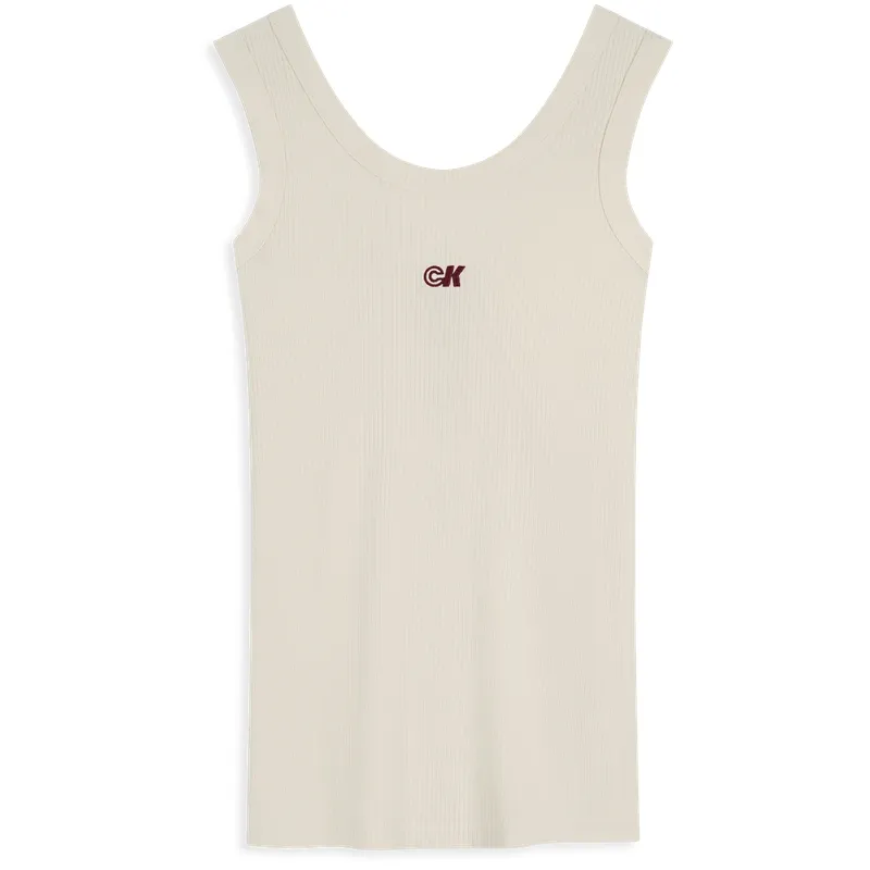 Calvin Klein logo ribbed top