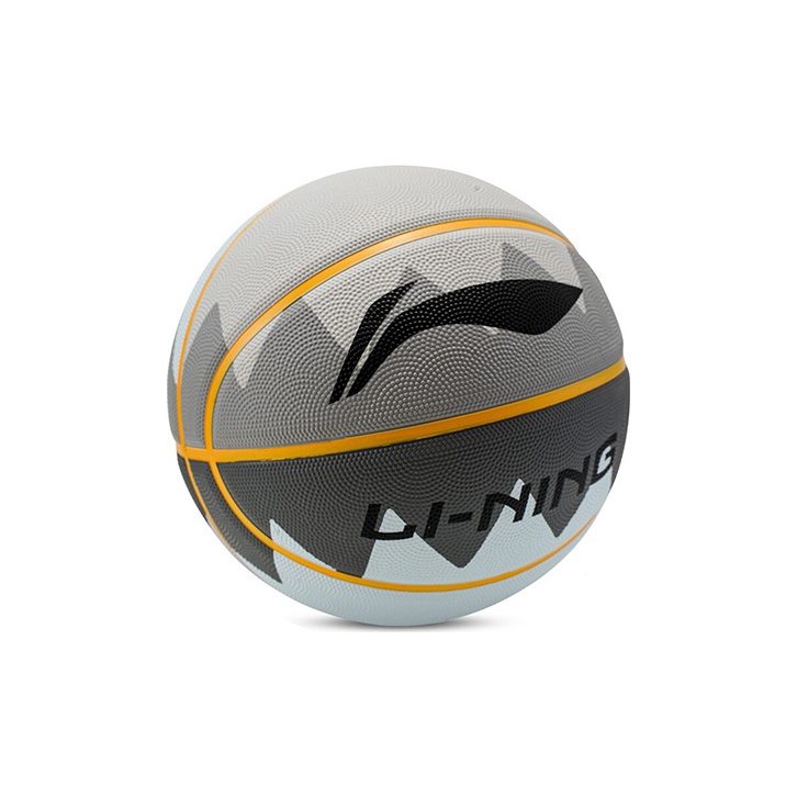 Li Ning Rubber Basketball Gray Size 7 Training Competition Unisex