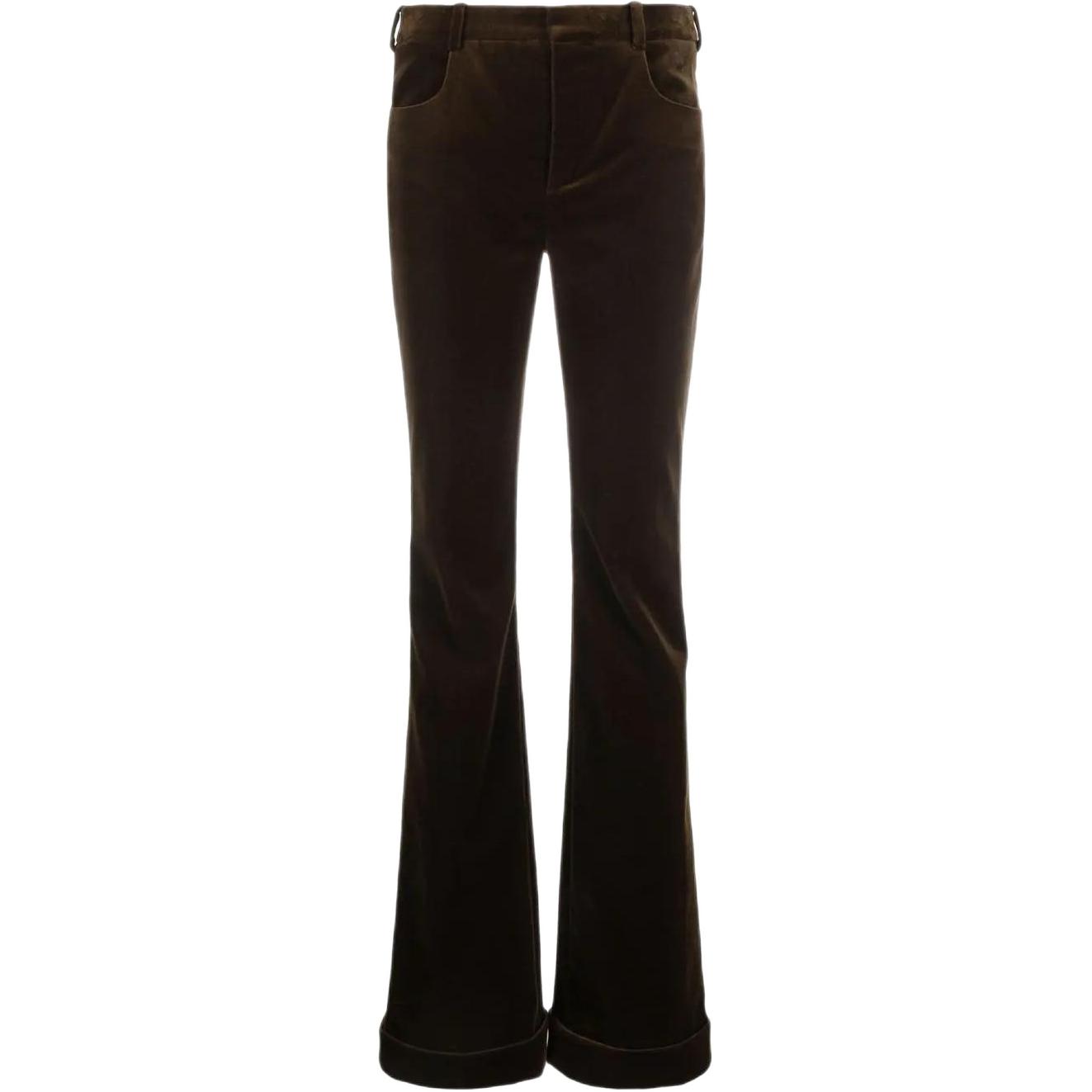 SAINT LAURENT Flared Velvet Trousers