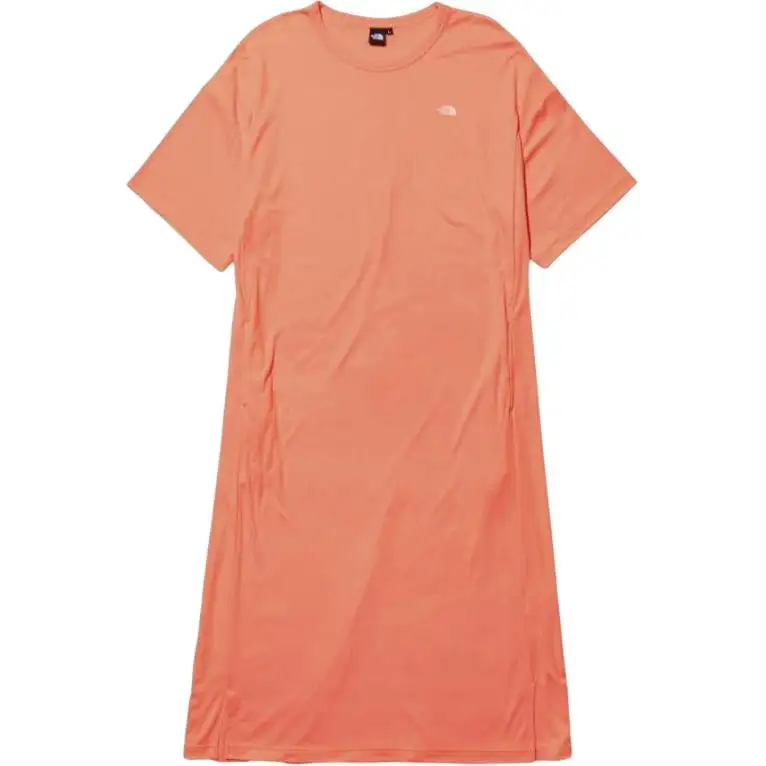 THE NORTH FACE Short Sleeved Dress Women's Coral Orange