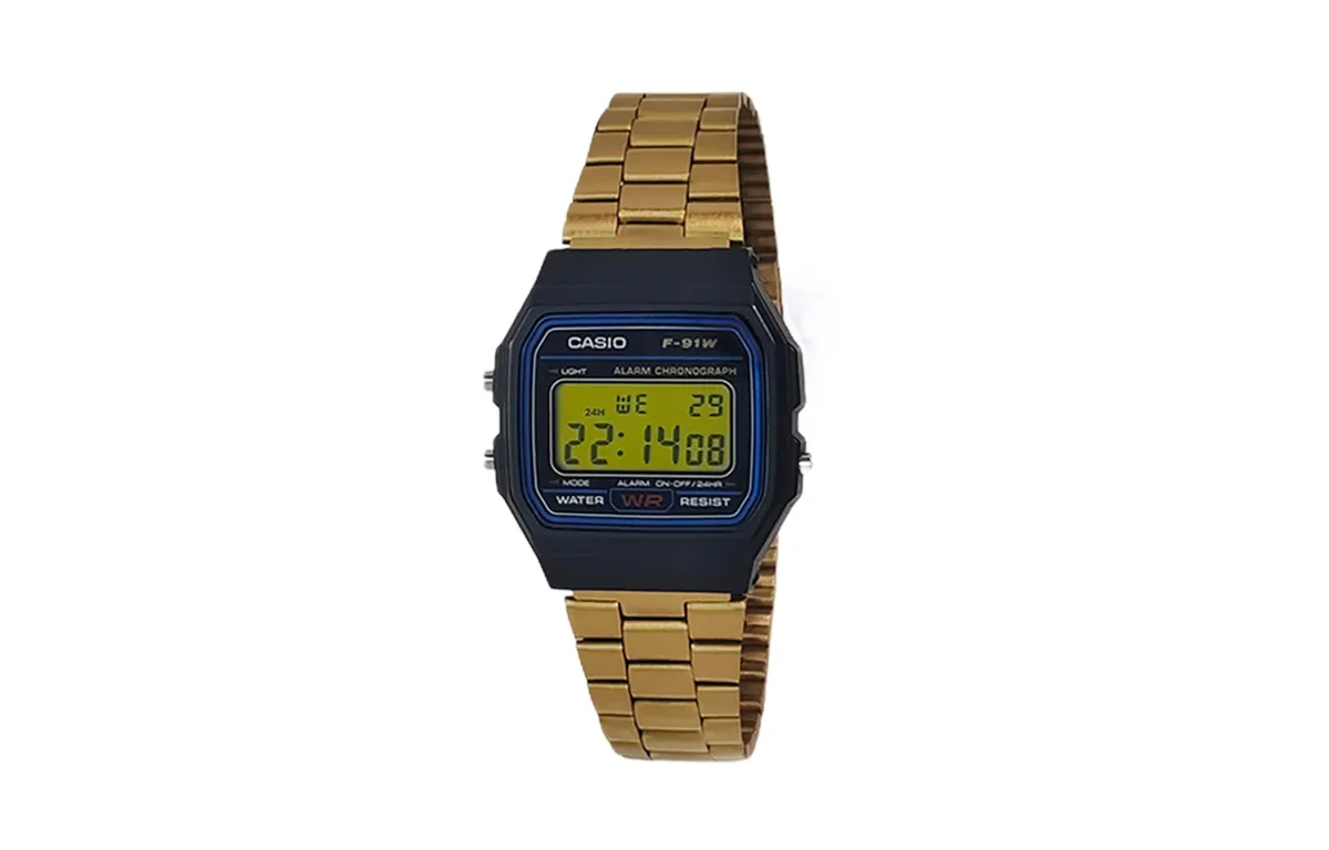 CASIO Custom Collection Quartz Movement Stainless Steel Strap Watch Men's Watches Black Dial