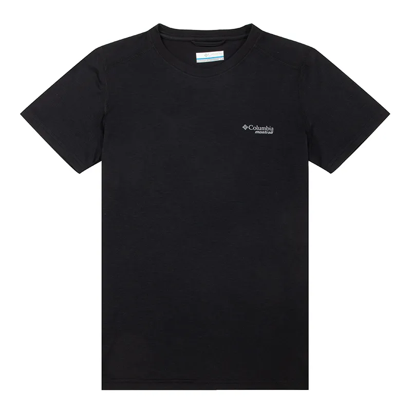 Columbia T-Shirts Women's Black Crew Neck Moderate Straight Fit