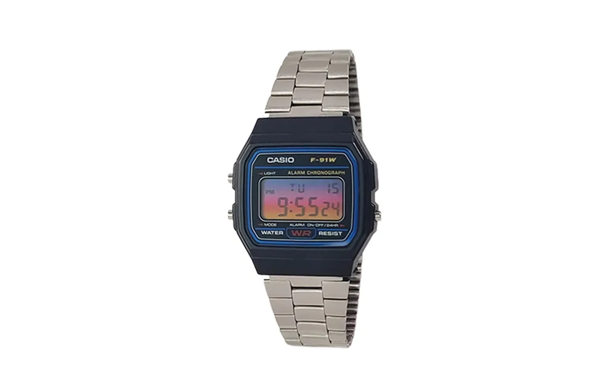CASIO Custom Collection Quartz Movement Stainless Steel Strap Watch Men's Watches Black Dial