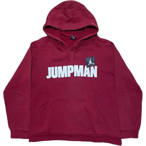 Jordan Sweatshirts Men's Red Hooded Non Detachable Moderate
