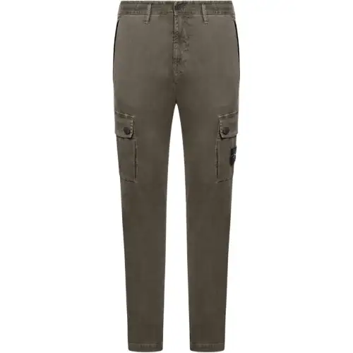STONE ISLAND Brushed Old Effect Slim Fit Cargo Trousers