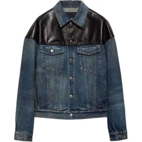 PRADA Panelled Button Up Jacket