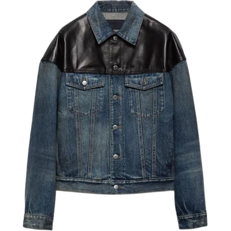 PRADA Panelled Button Up Jacket