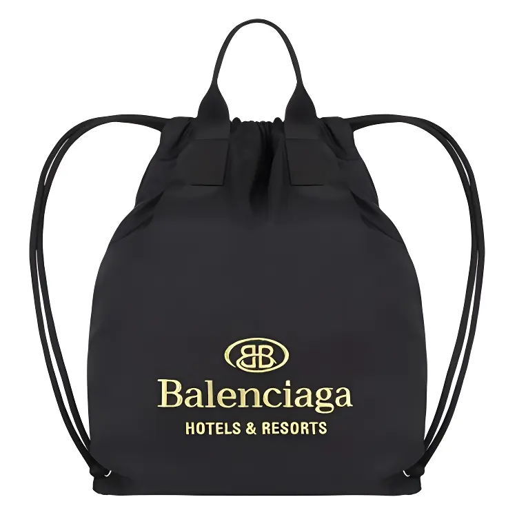 Balenciaga Without Strap Nylon Handbag Unisex Black