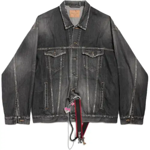 Balenciaga Oversized Charms Denim Jacket