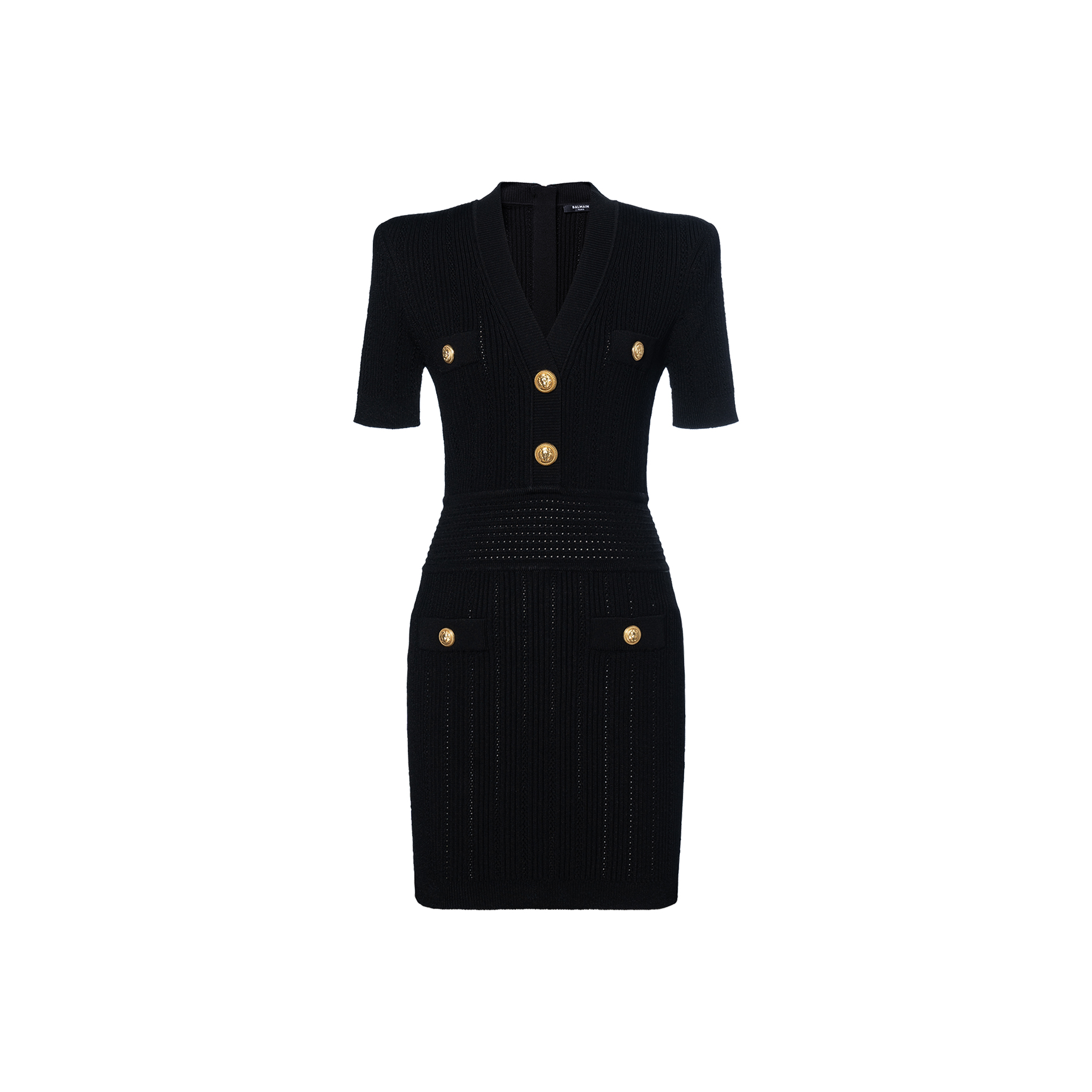Женское платье BALMAIN (черное)