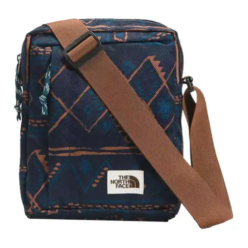 THE NORTH FACE Color Block One Shoulder Crossbody Outdoor Bag Polyester Montel Blue Unisex