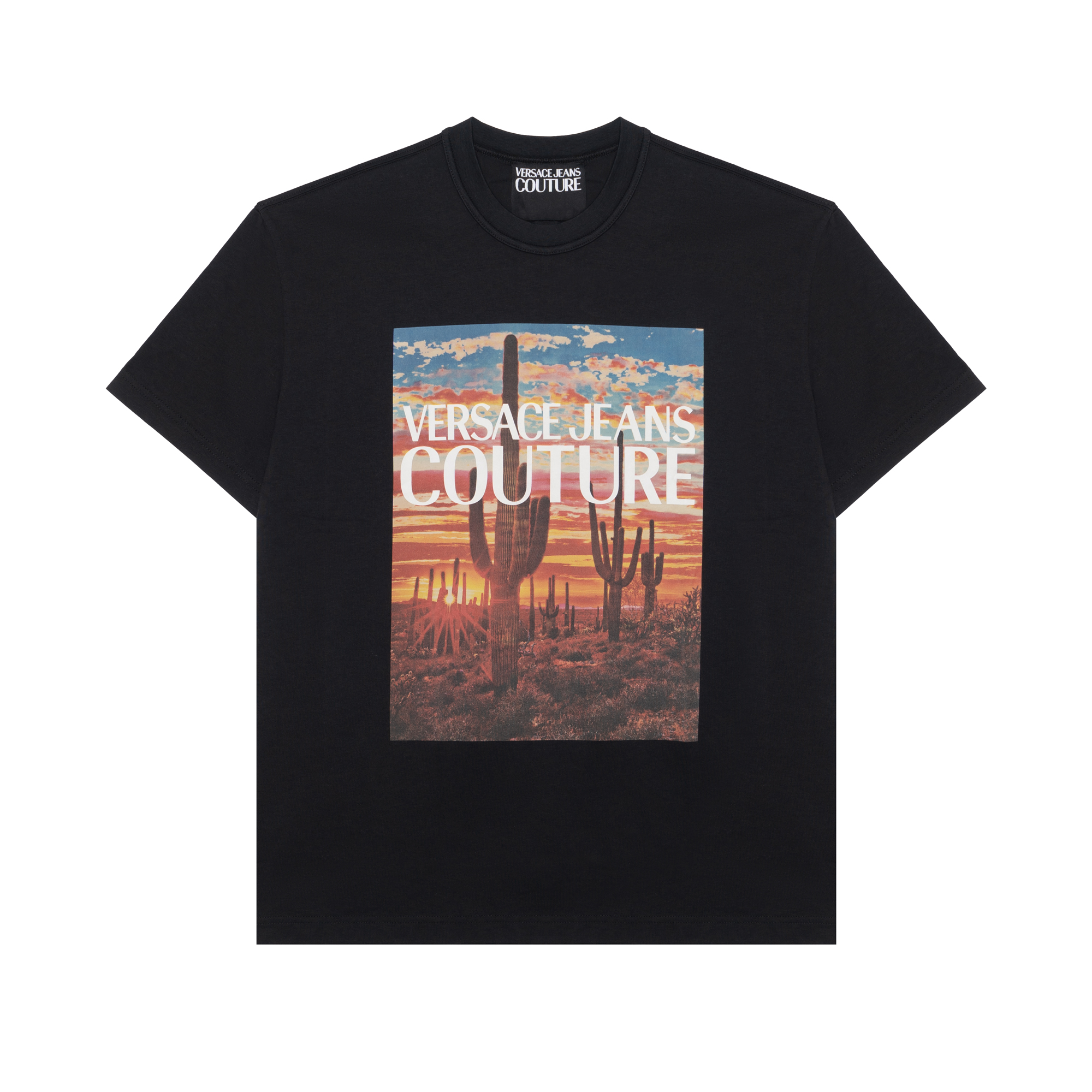 Мужская футболка Versace Jeans Couture Logo Tee (черная)