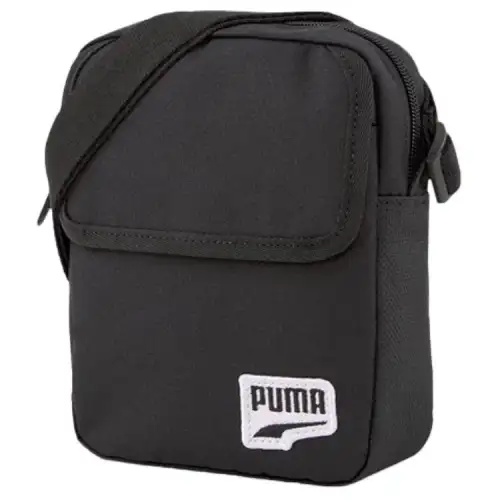 PUMA Recycled Polyester Shoulder Bag, Crossbody Bag Unisex Pure Black