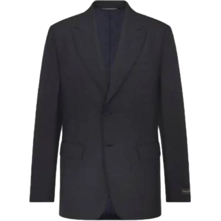 DIOR Business Suits Men's Black Suit Collar Moderate Business Suit