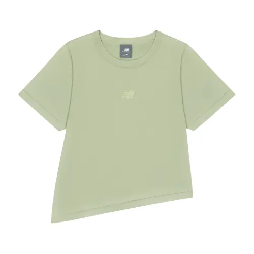 New Balance NB Grey T Shirt Women's Black White Gray