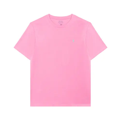 Polo Ralph Lauren Fuchsia children's T-shirt with a round collar, children's clothing