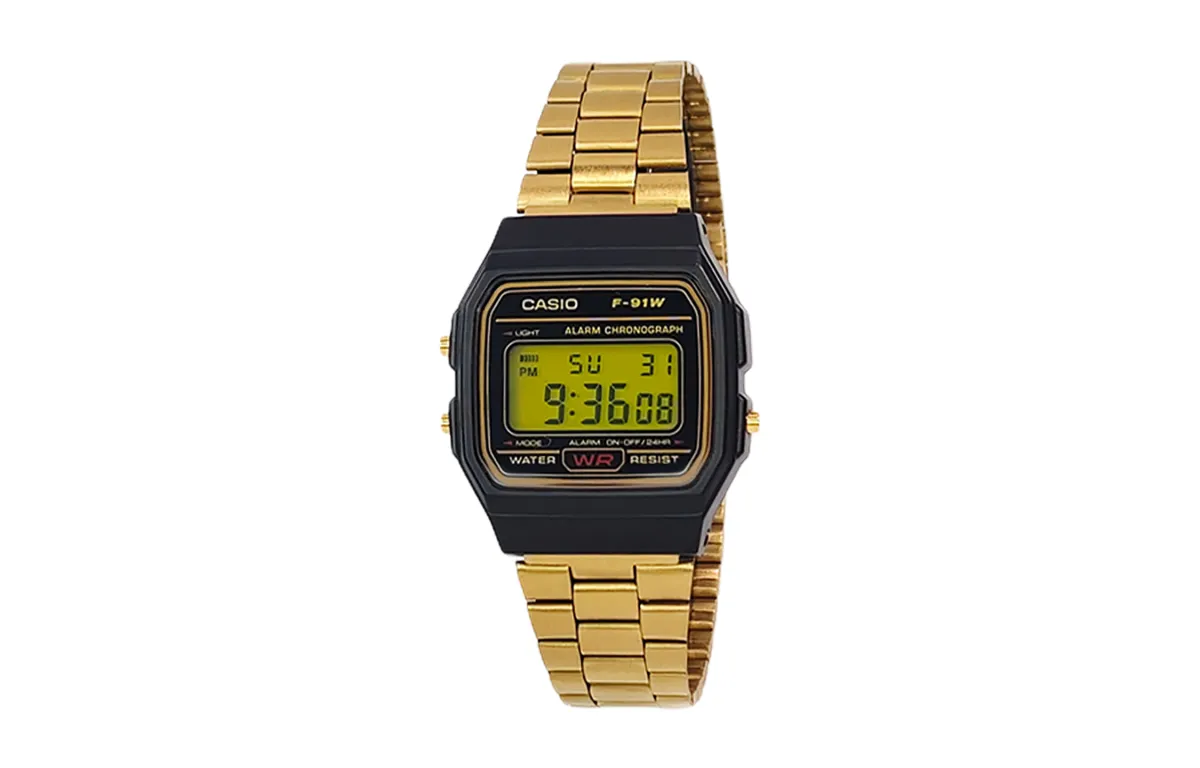 CASIO Custom Collection Quartz Movement Stainless Steel Strap Watch Men's Watches Black Dial