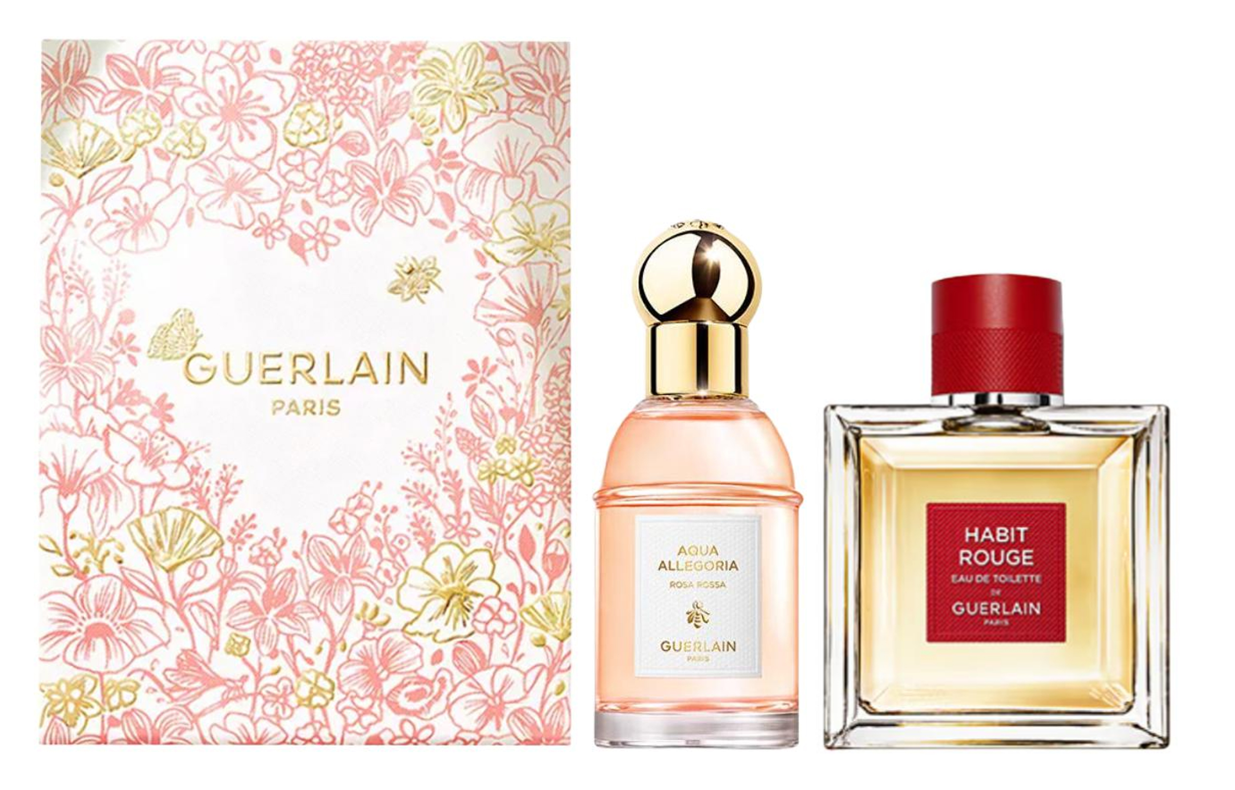 GUERLAIN Full Red Rose Box Perfume Sets Eau De Toilette Litchi Black Grape 75ml+100ml