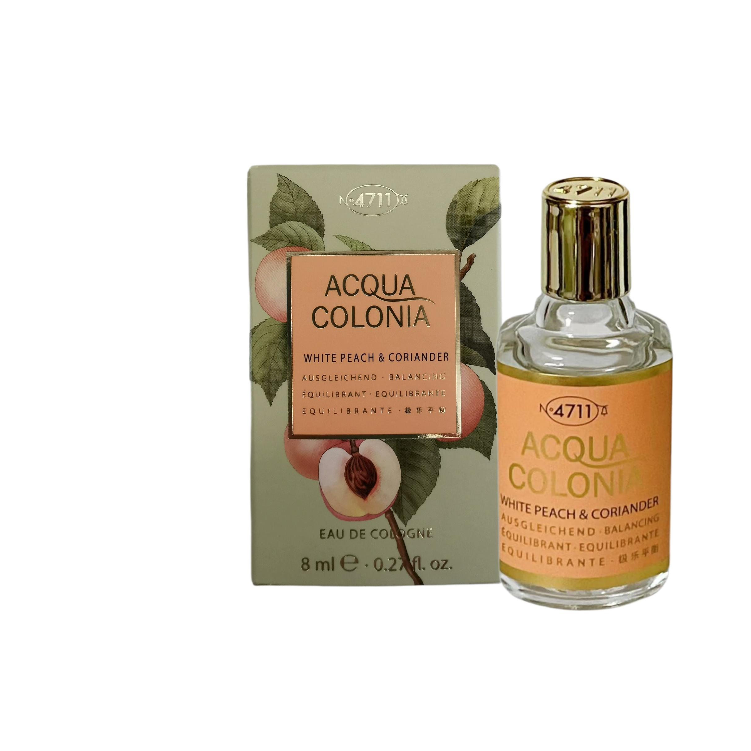 4711 Acqua Colonia White Peach And Coriander Perfume Sample Pack Eau De Cologne 8ml