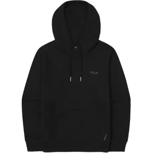 FILA Sweatshirts Unisex Black Hooded Moderate