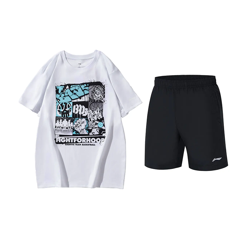 Li Ning Casual Sportswear Unisex White+Black