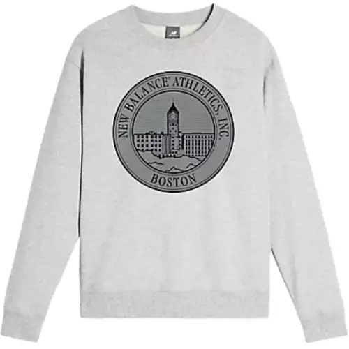 New Balance SS25 Crest Crew Sweatshirt Men's Gray