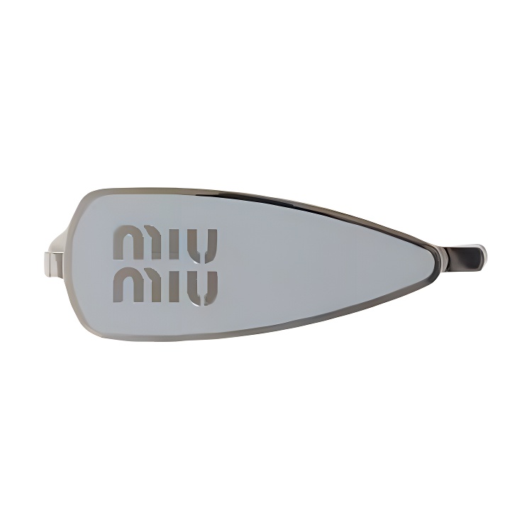 Женская заколка MIU MIU Logo (васильково-синяя)