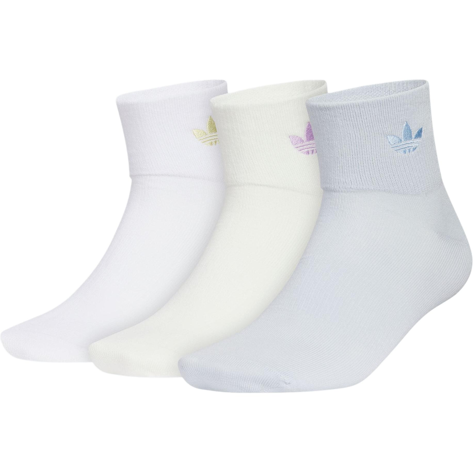 Adidas Originals ORI ANK Crew Socks Unisex 3 Pack Mixed Color