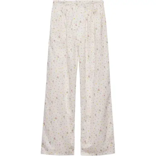 PRADA Floral print Cotton Pants
