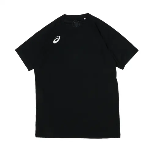 ASICS T Shirts Unisex Black Crew Neck