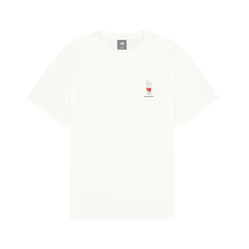 New Balance T Shirt Unisex Sea Salt White