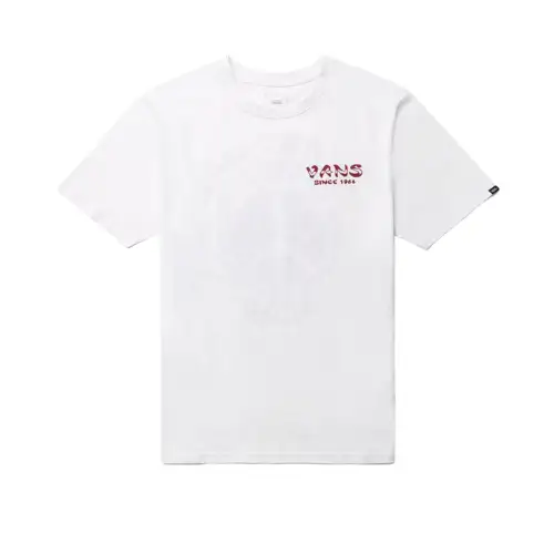 Vans 1966 T Shirts Unisex White Crew Neck Moderate Straight Fit