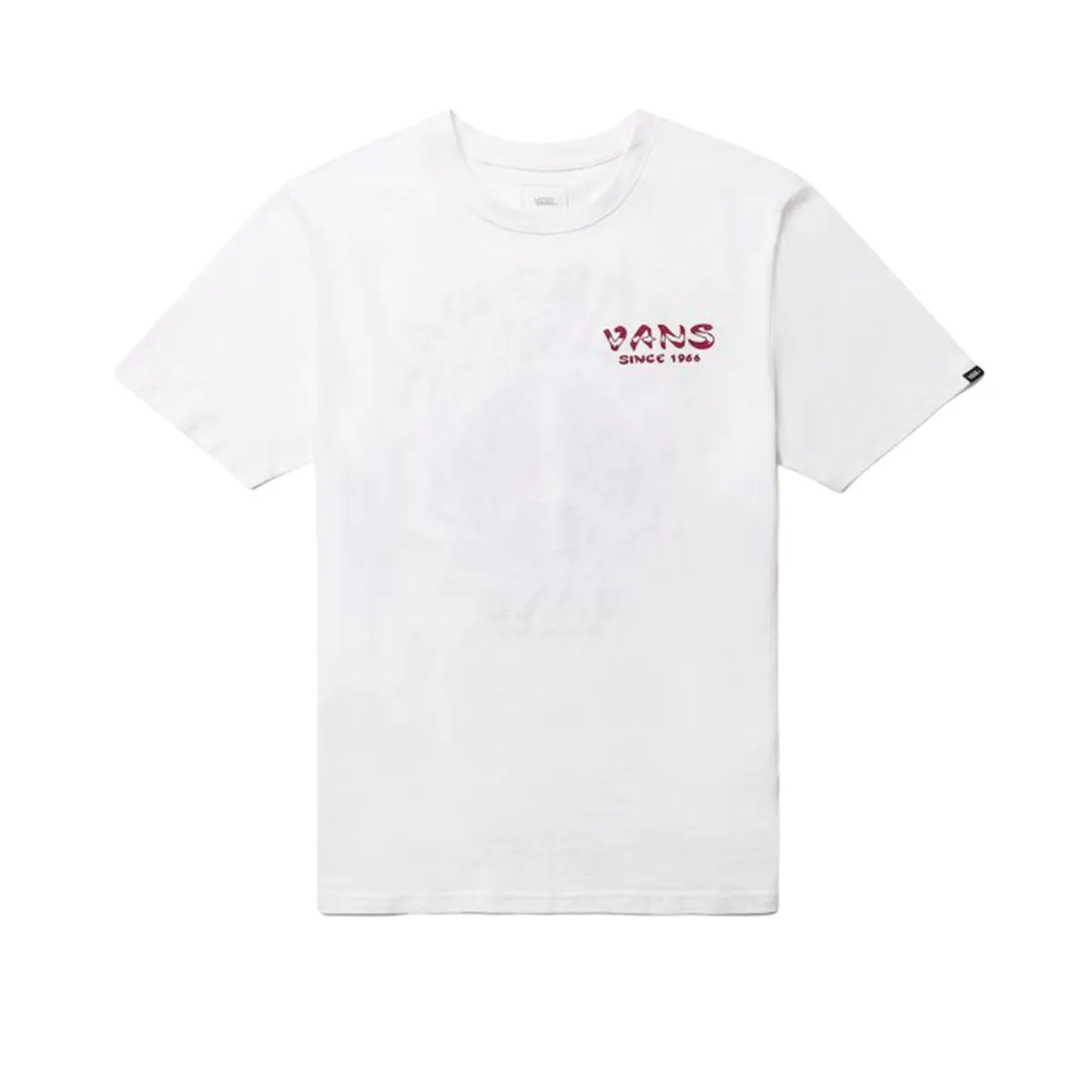 Vans 1966 T-Shirts Unisex White Crew Neck Moderate Straight Fit