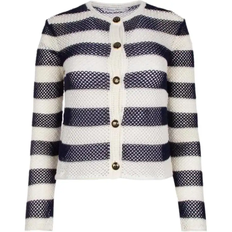 DIOR Sweaters Women's White Crew Neck Moderate Other
