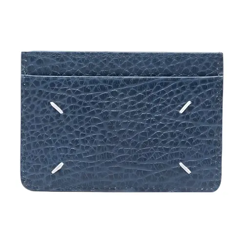 Maison Margiela Leather Card Holder Men's Blue
