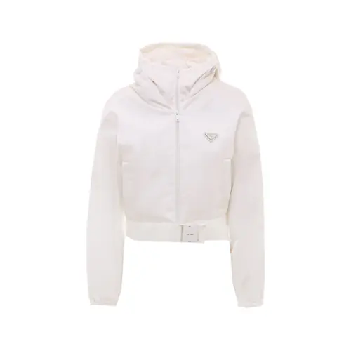 PRADA Jackets Women's Pink Hooded Moderate Other