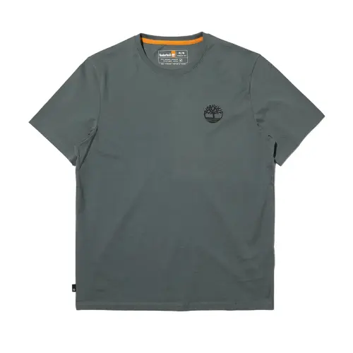 Timberland T Shirts Men's Green Crew Neck Moderate