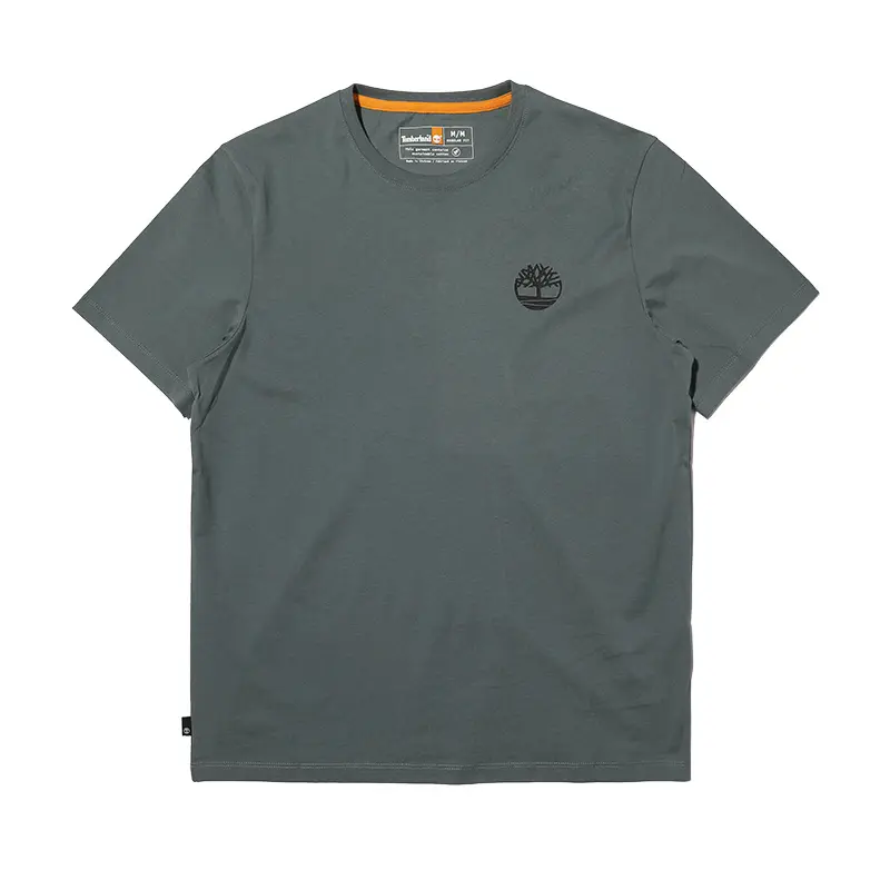Timberland T Shirts Men's Green Crew Neck Moderate