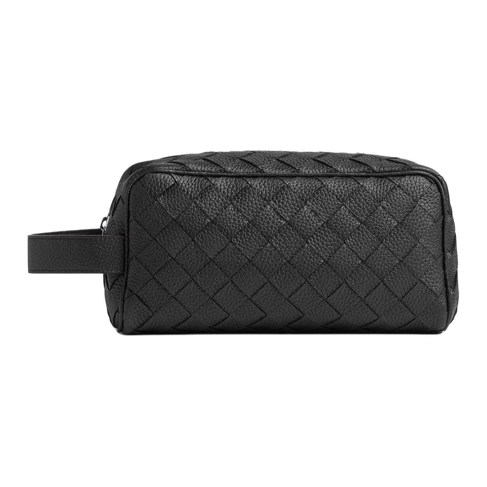 Сумка Bottega Veneta Intrecciato Travel Pouch (черный)