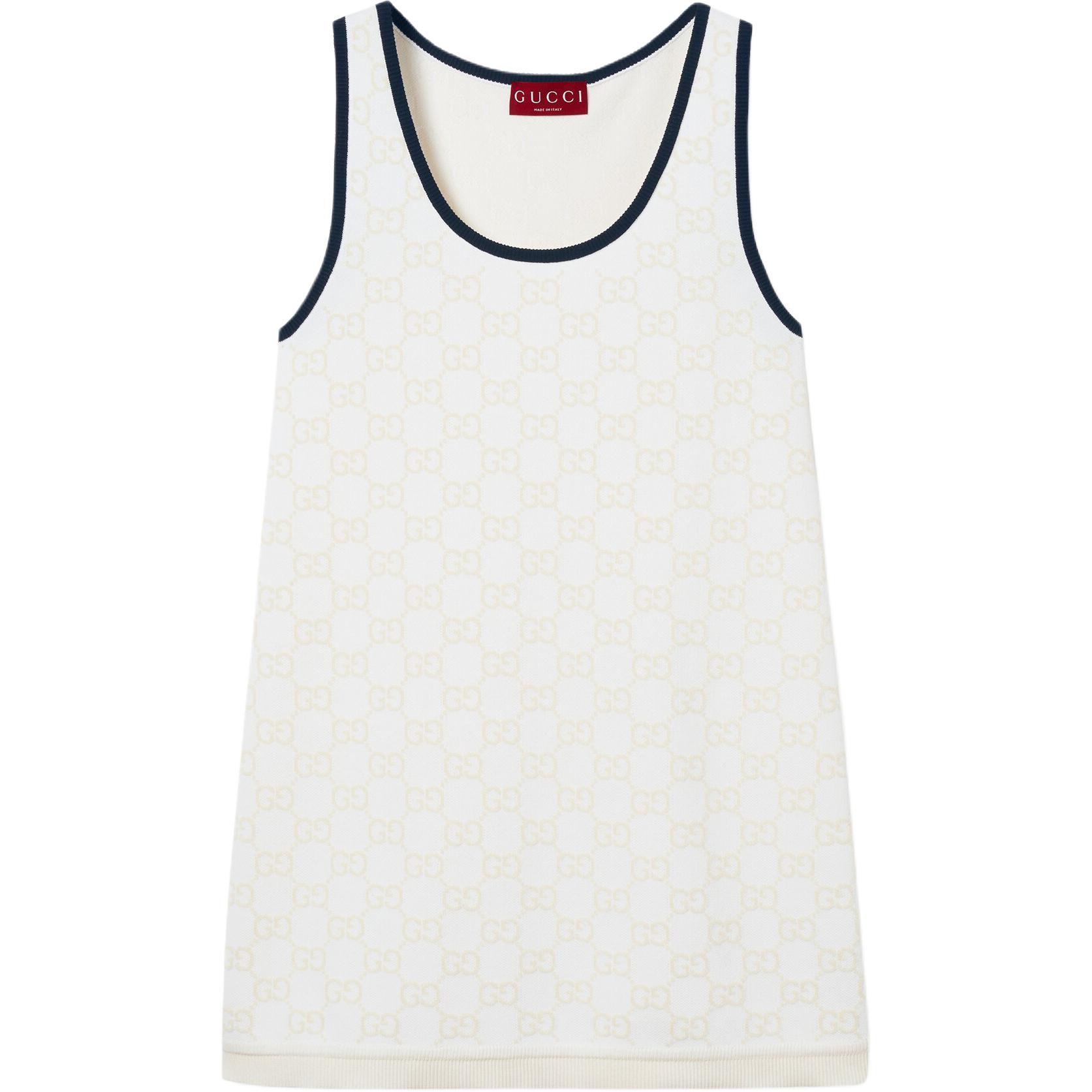 Gucci Gg fine cotton jacquard dress