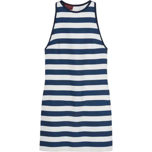GUCCI FW25 Sleeveless Dress Women's Blue
