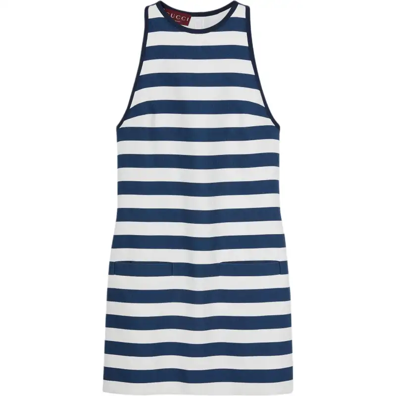 GUCCI FW25 Sleeveless Dress Women's Blue