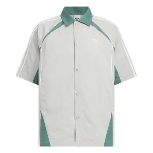Adidas Originals RETRO Shirt Men's Light Gray/Detective Emeralds